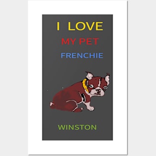 Pet Frenchie Winston Posters and Art